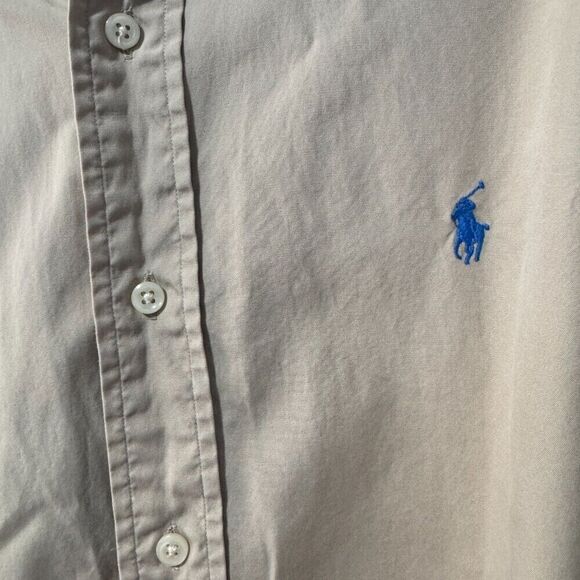 Ralph Lauren tan coloured size medium button up - Picture 2 of 4